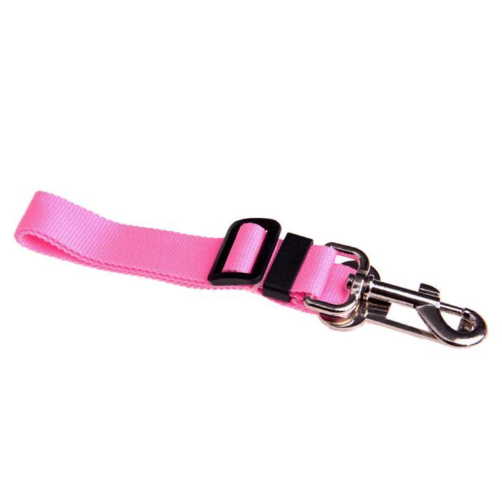 Nylon Dog Car Seat Belt Leash with Chrome Swivel Snap