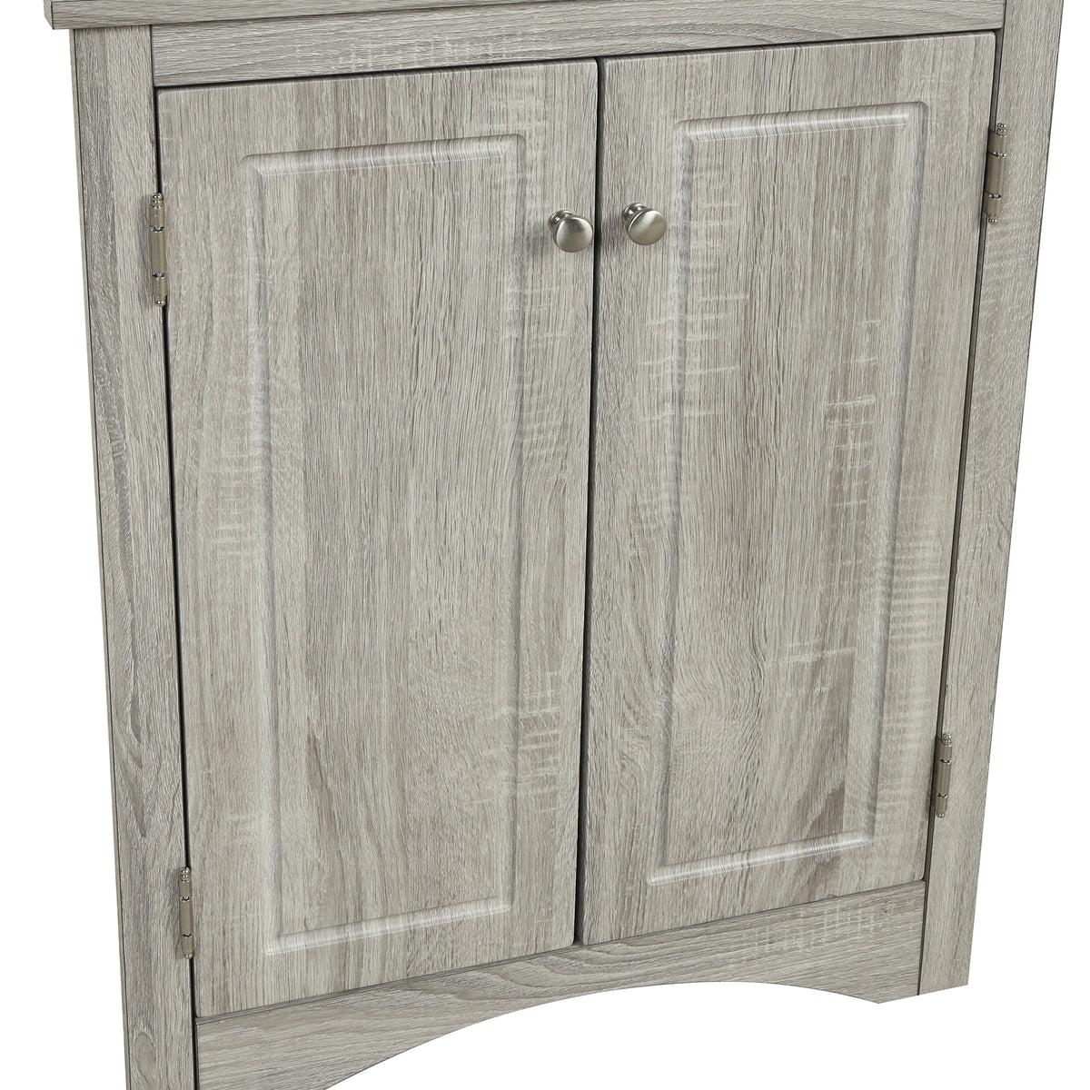 Triangle Bathroom Storage Cabinet with Adjustable Shelves