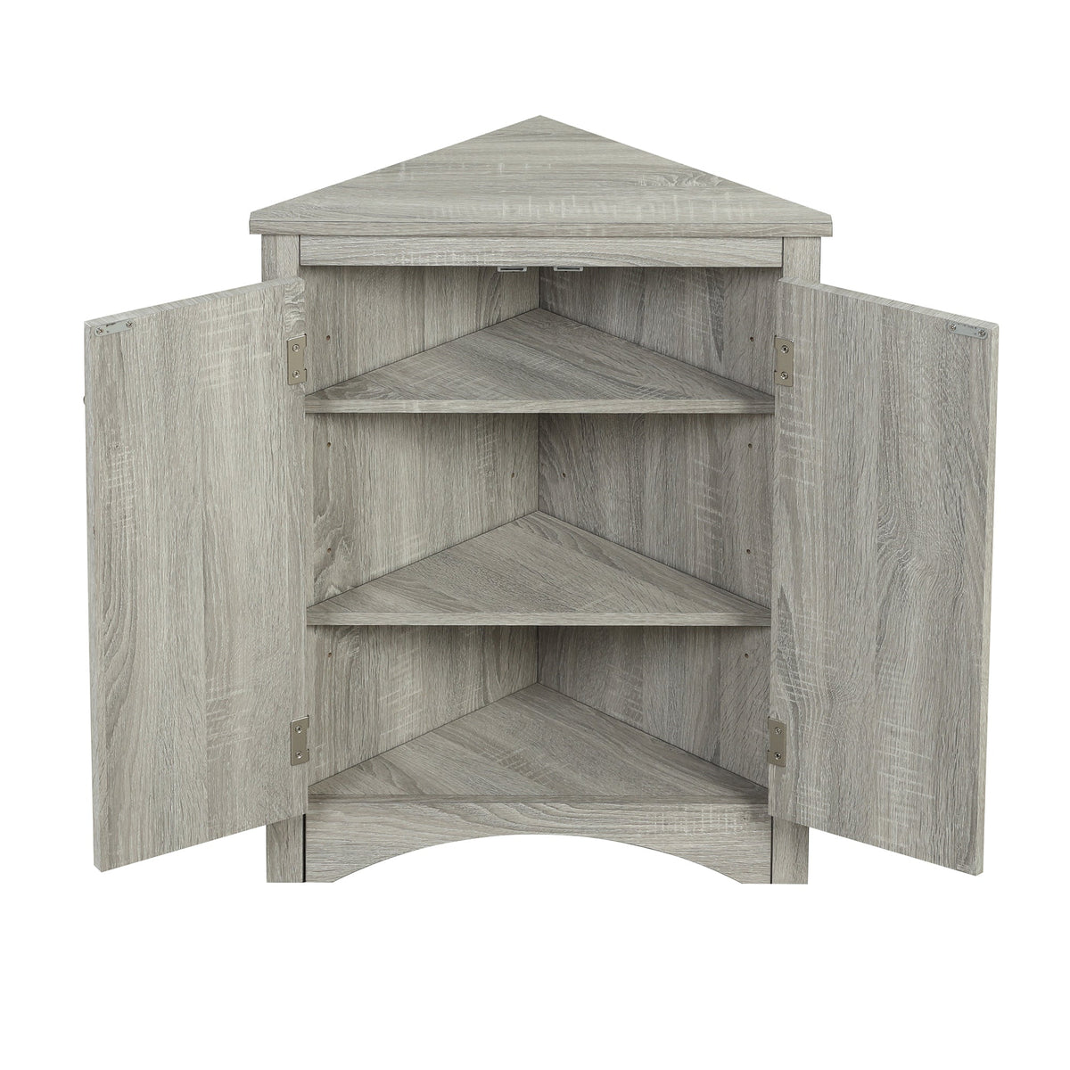 Triangle Bathroom Storage Cabinet with Adjustable Shelves