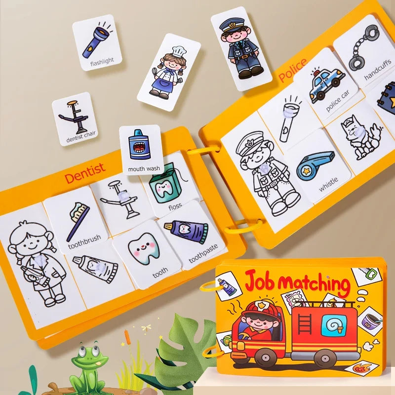 Reusable Matching Activity Book for Quiet Learning