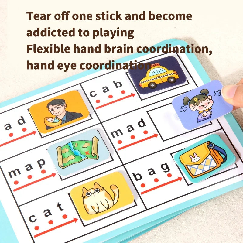 Reusable Matching Activity Book for Quiet Learning