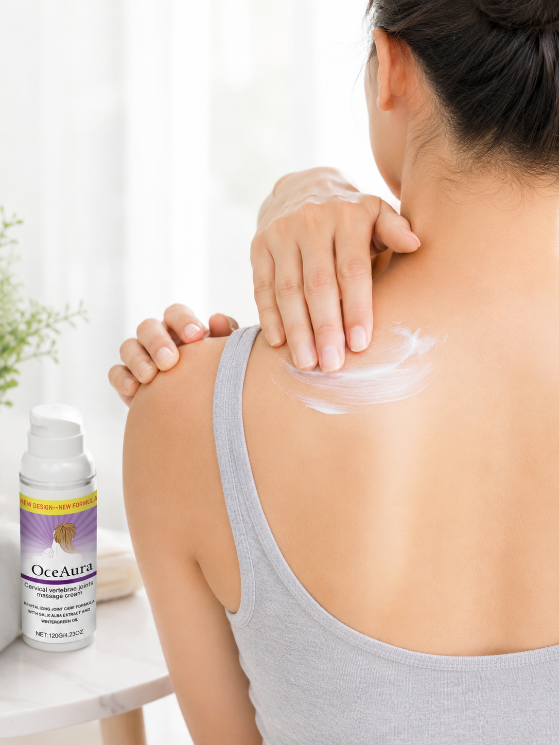 OceAura Neck & Shoulder Massage Cream — 120g