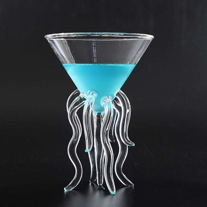 Jellyfish Cocktail Glass with Tentacle Base for Parties