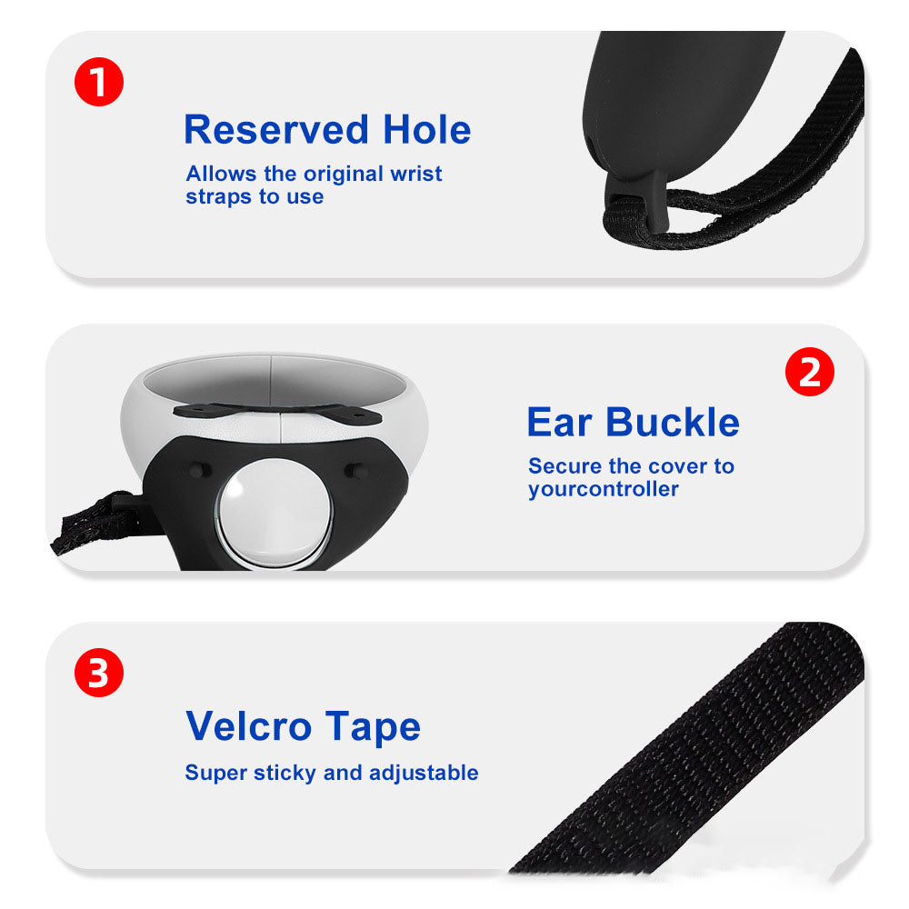 Quest 2 Controller Silicone Covers, Drop-Proof Grip