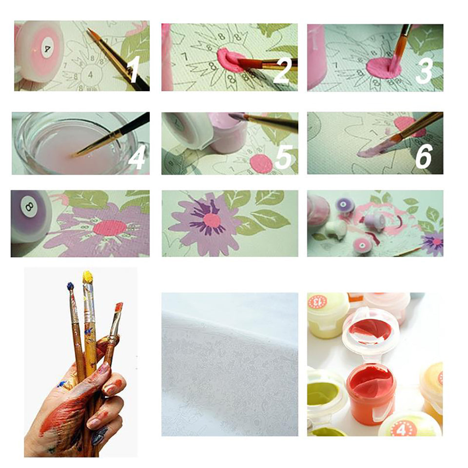 Paint By Numbers Dog Canvas for Relaxing DIY Decor