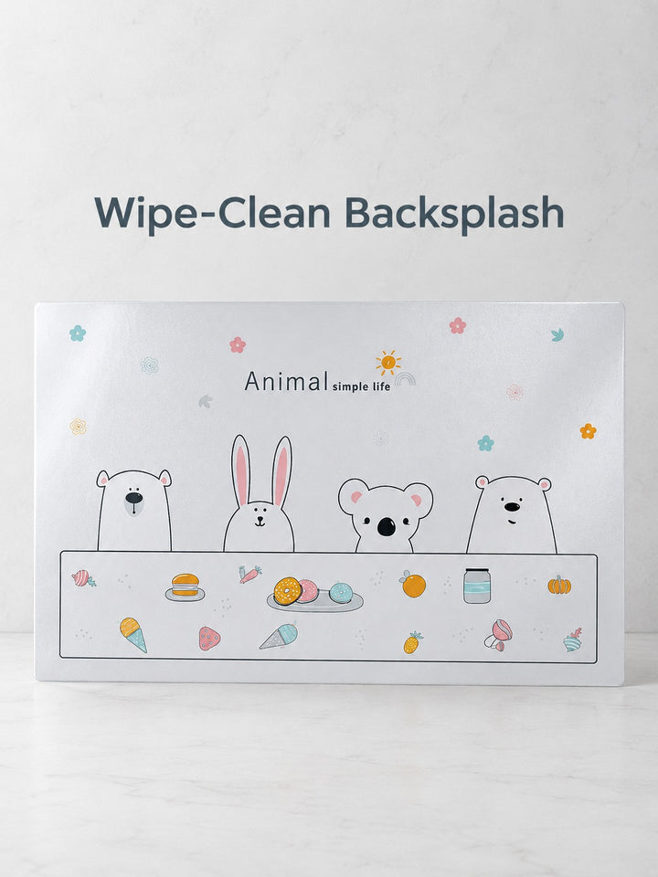 Oil-Proof Kitchen Stove Backsplash Sticker, Wipe Clean