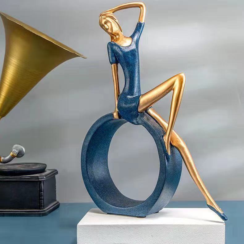 Sculptural Resin Decor Set for Modern Living Rooms
