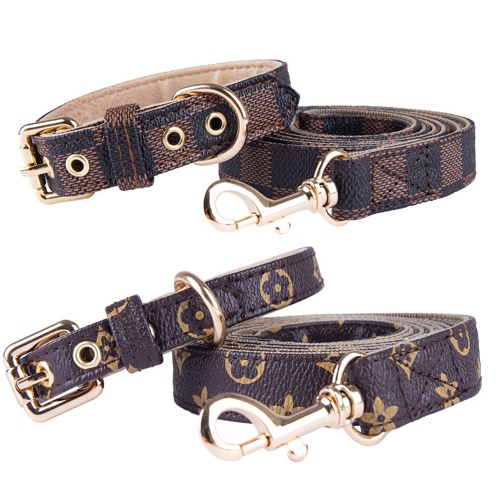 Designer Pet Collar and Leash Set for Polished Walks