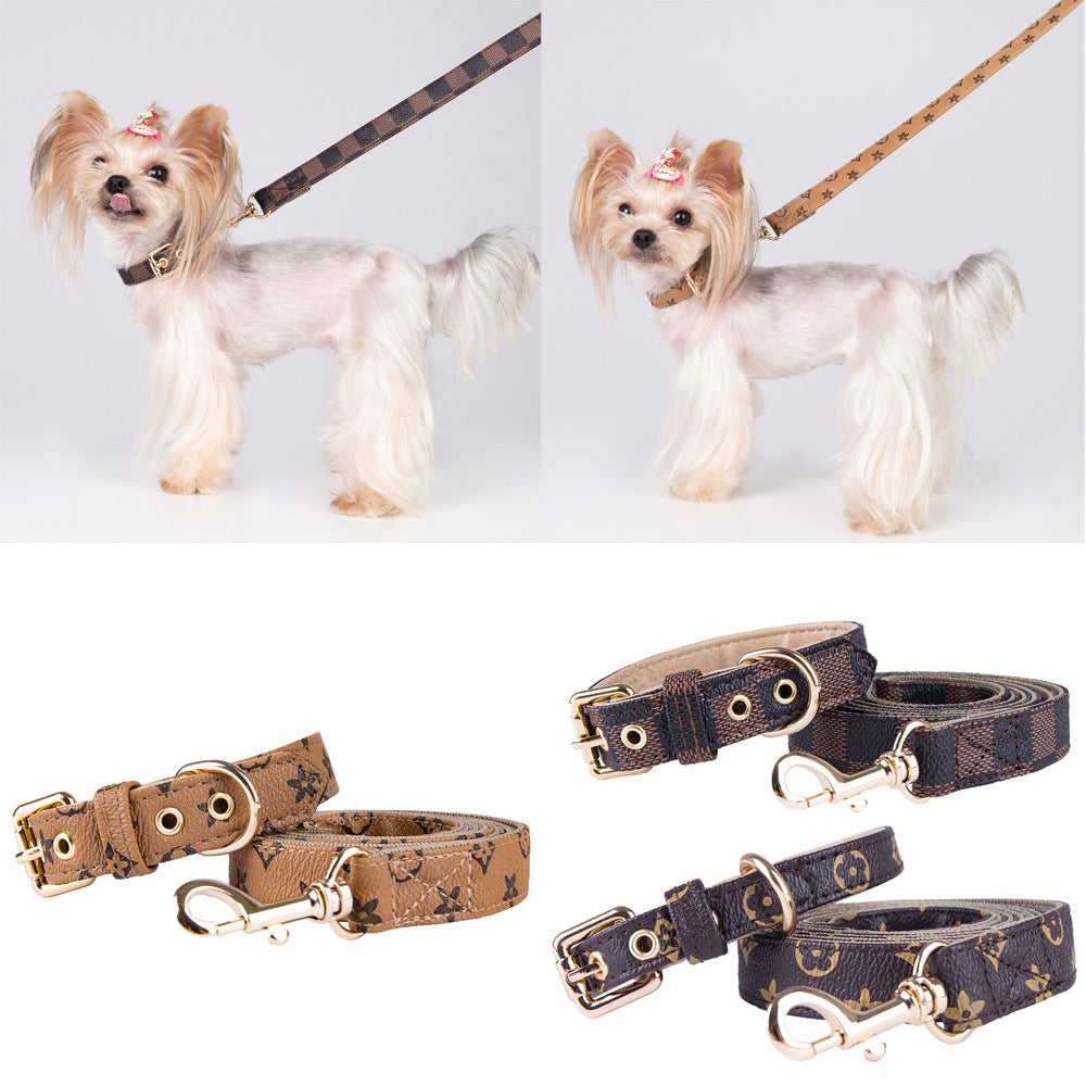 Designer Pet Collar and Leash Set for Polished Walks