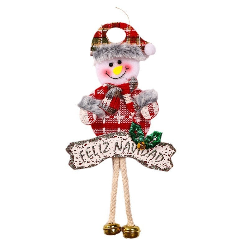 Christmas Tree Pendant With Festive Gold Bell Details