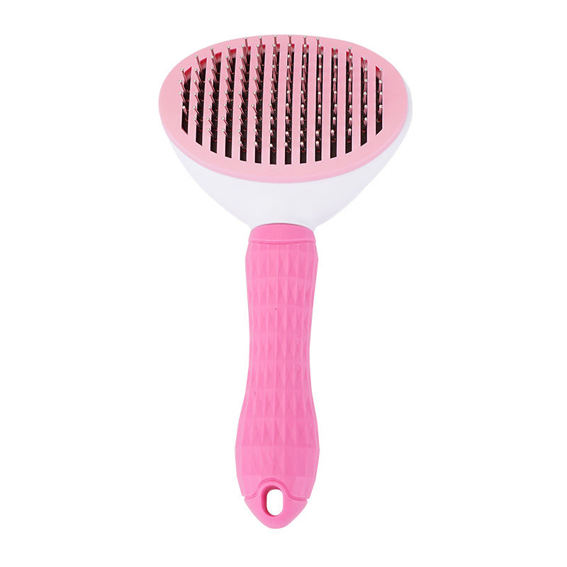 One-Click Pet Grooming Comb for Effortless Hair Removal