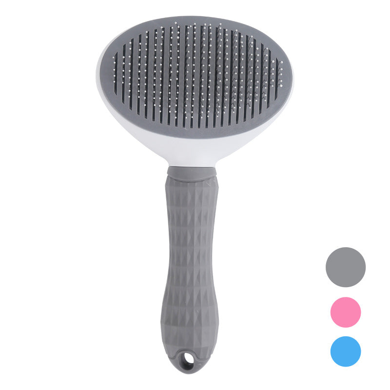 One-Click Pet Grooming Comb for Effortless Hair Removal