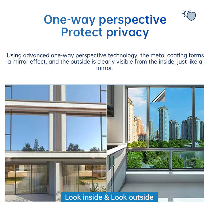 One-Way Window Privacy Film for UV and Heat Control