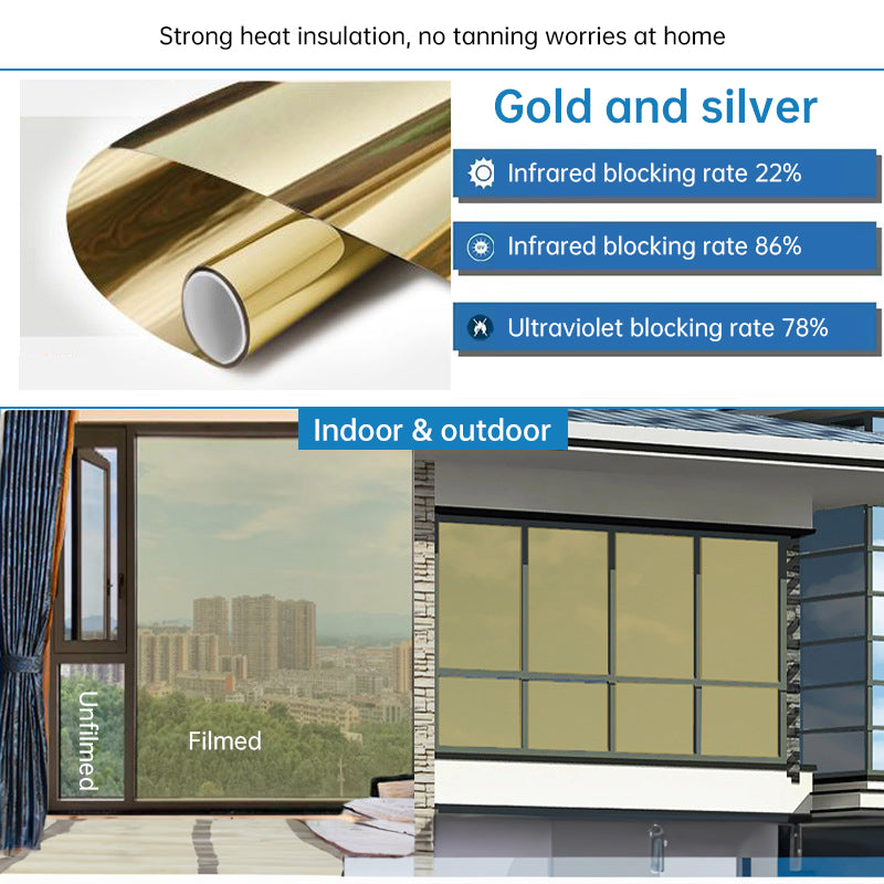 One-Way Window Privacy Film for UV and Heat Control