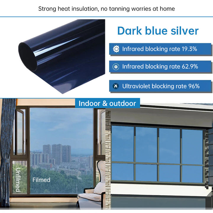 One-Way Window Privacy Film for UV and Heat Control