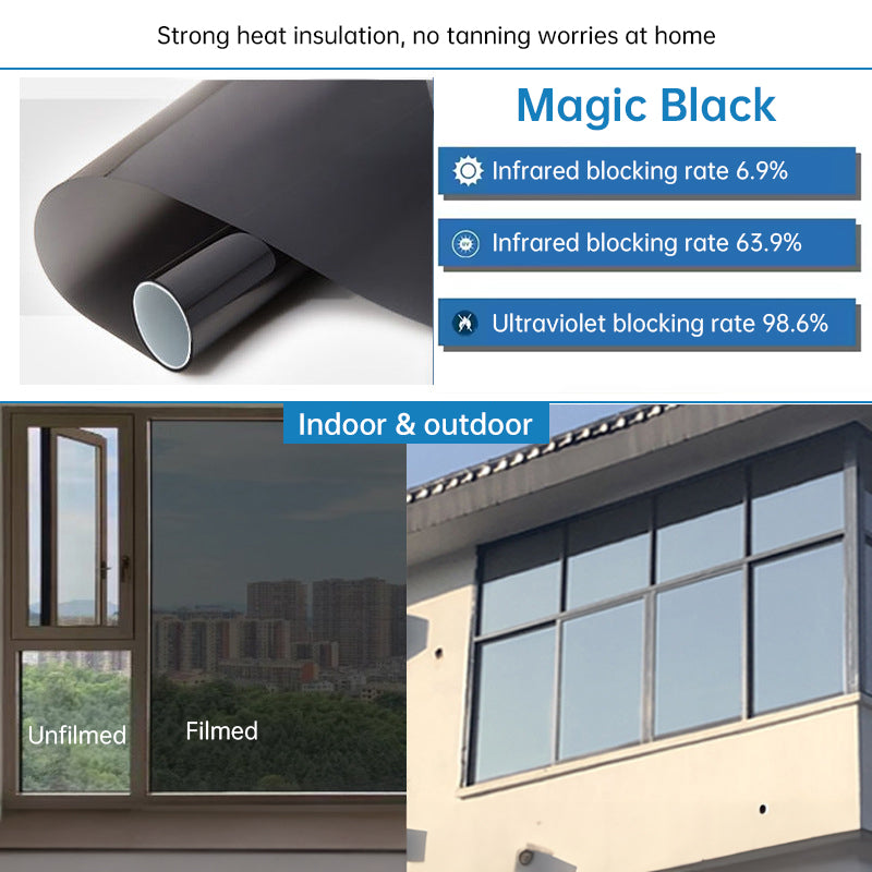 One-Way Window Privacy Film for UV and Heat Control