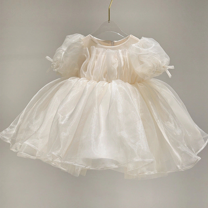 Baby Princess Birthday Dress Ivory First Birthday