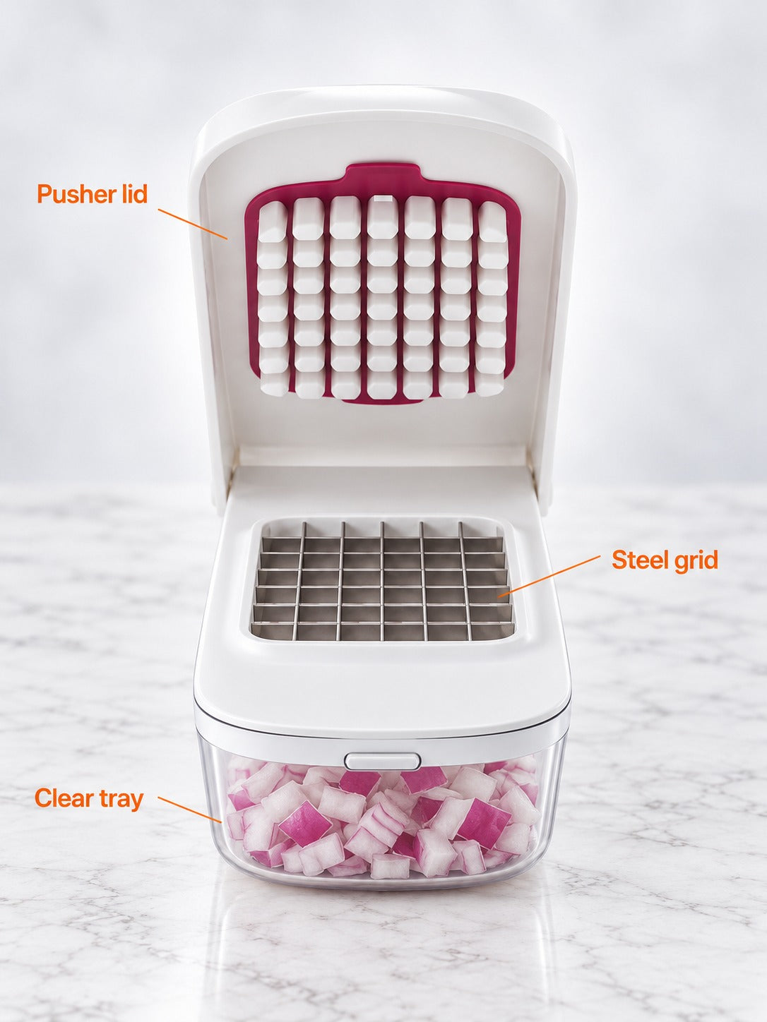Onion Chopper: Dice Vegetables in One Press