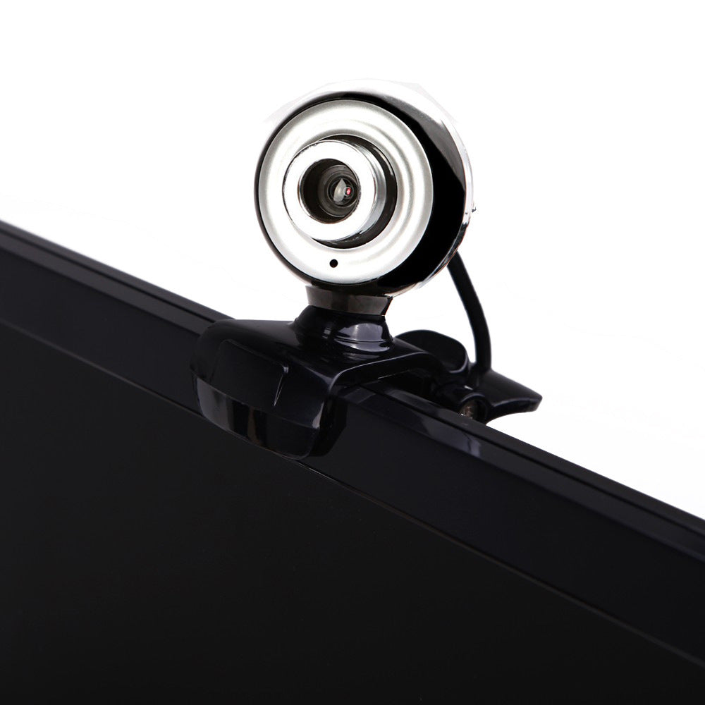 480P USB Webcam with Built-in Mic for Online Classes