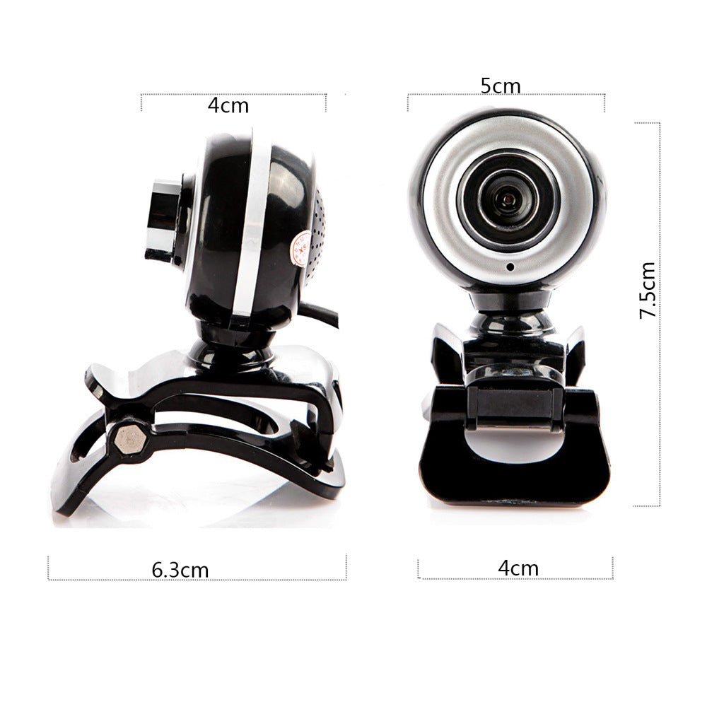 480P USB Webcam with Built-in Mic for Online Classes