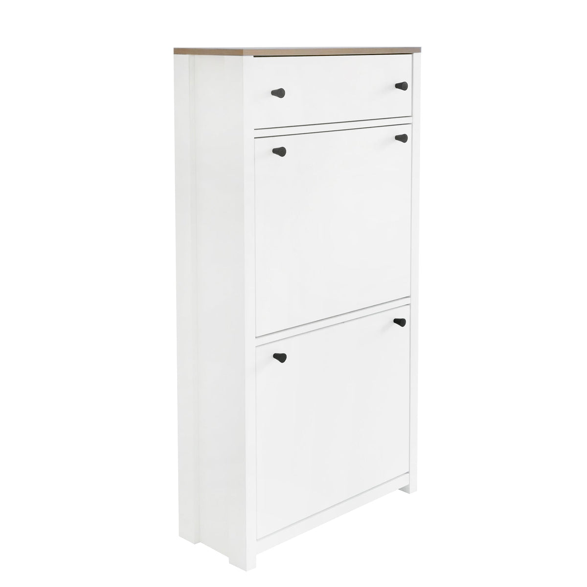 Shoe Cabinet with Flip Drawers for Entryway Storage