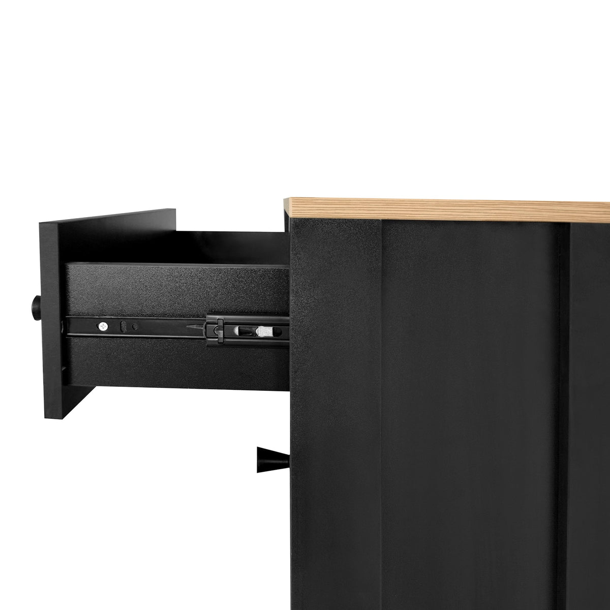 Entryway Shoe Cabinet with Flip Drawers, Matte Black