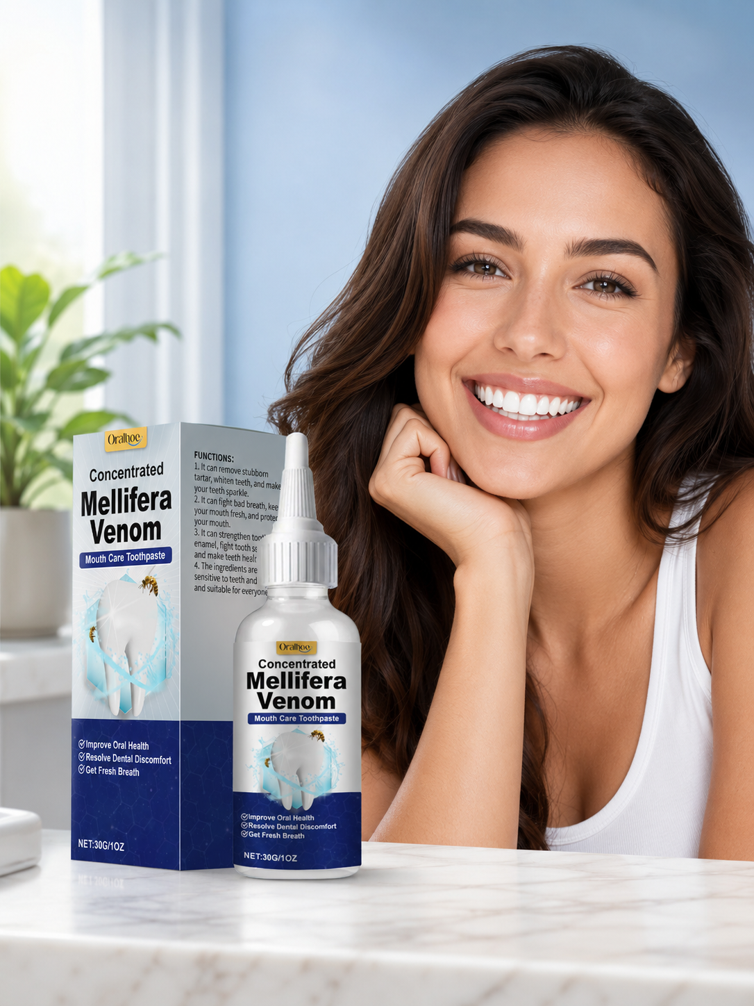 Bee Venom Whitening Toothpaste — Tartar Removal & Enamel