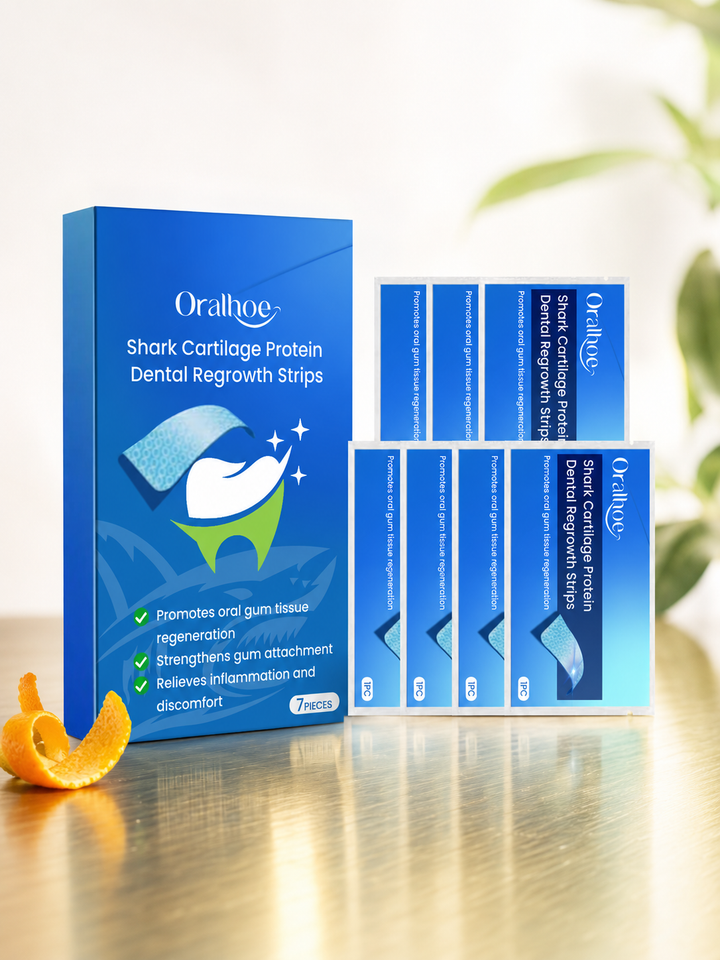 Gum Regrowth & Whitening Dental Strips — Shark Cartilage