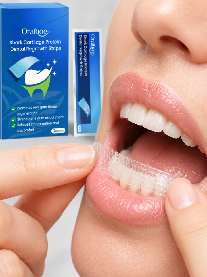 Gum Regrowth & Whitening Dental Strips — Shark Cartilage