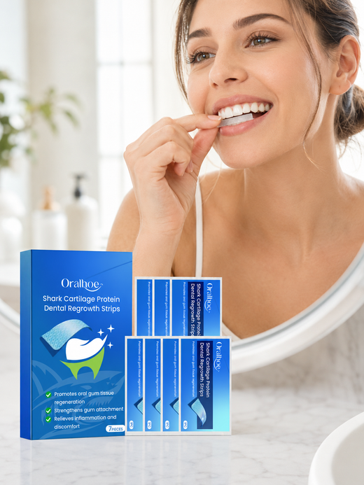 Gum Regrowth & Whitening Dental Strips — Shark Cartilage