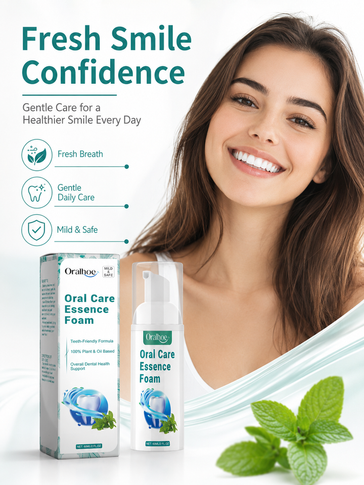 Teeth Whitening Mousse — Plant-Based Foam for a Brighter Smile
