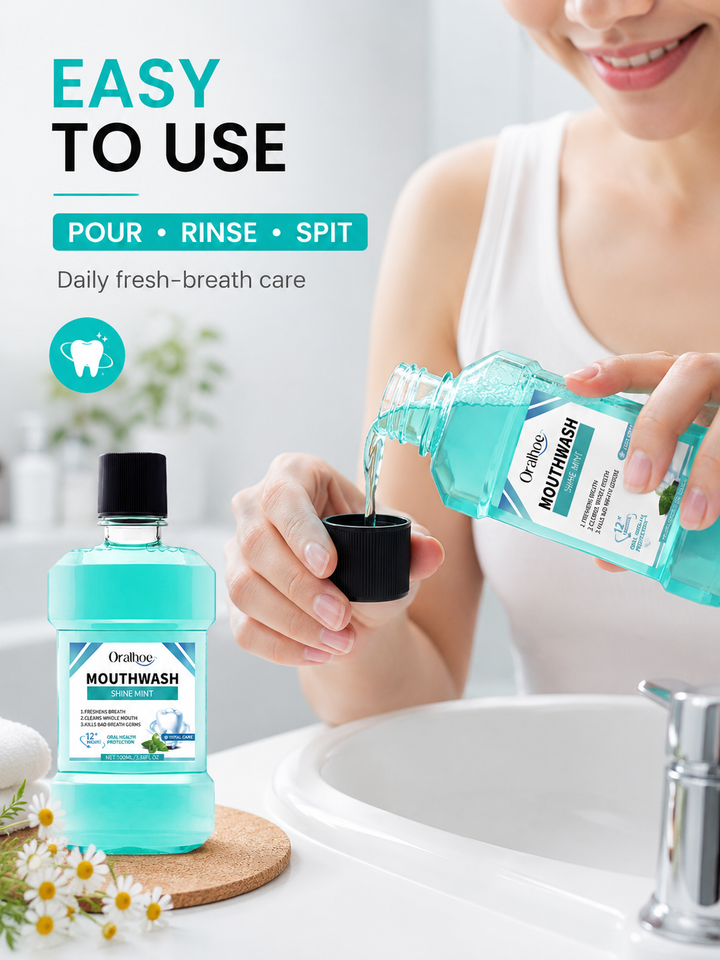 Mouthwash for Fresh Breath & Whitening – 12-Hour Oral