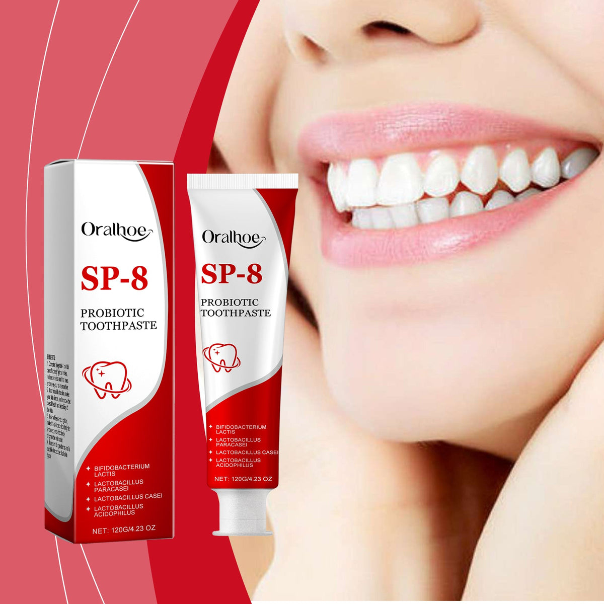 Probiotic Toothpaste for Fresh Breath & Gentle Whitening