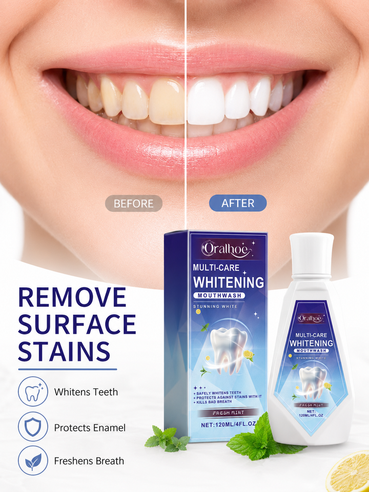 Oralhoe Multi-Care Whitening Mouthwash — Brighter Smile