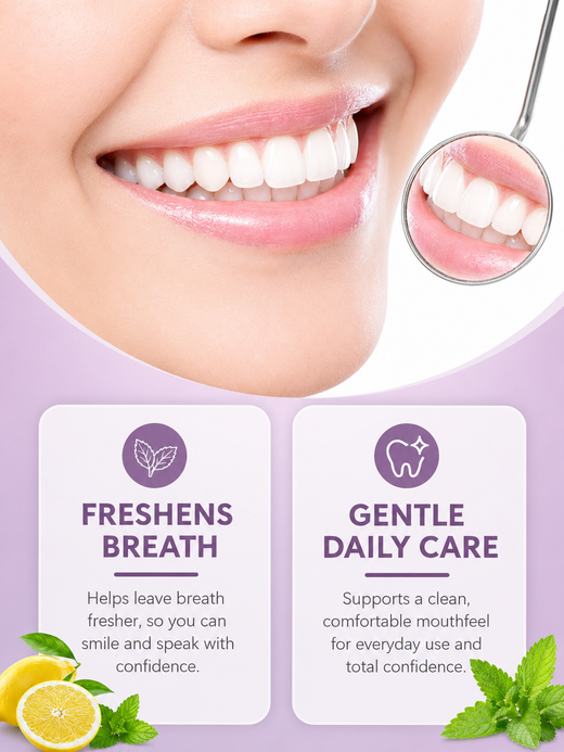 Alcohol-Free Whitening Mouthwash — Gentle Daily Rinse