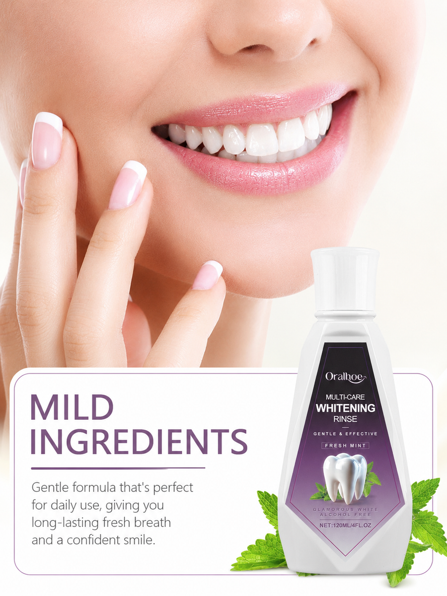 Alcohol-Free Whitening Mouthwash — Gentle Daily Rinse