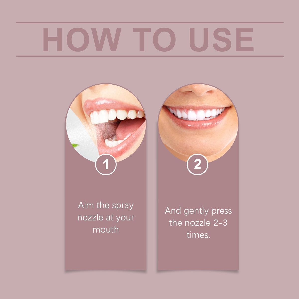 Oral Freshener Spray for Fresh Breath, White Peach