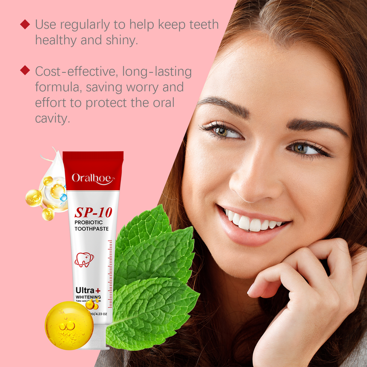 Probiotic Whitening Toothpaste for Cleaner-Looking Teeth