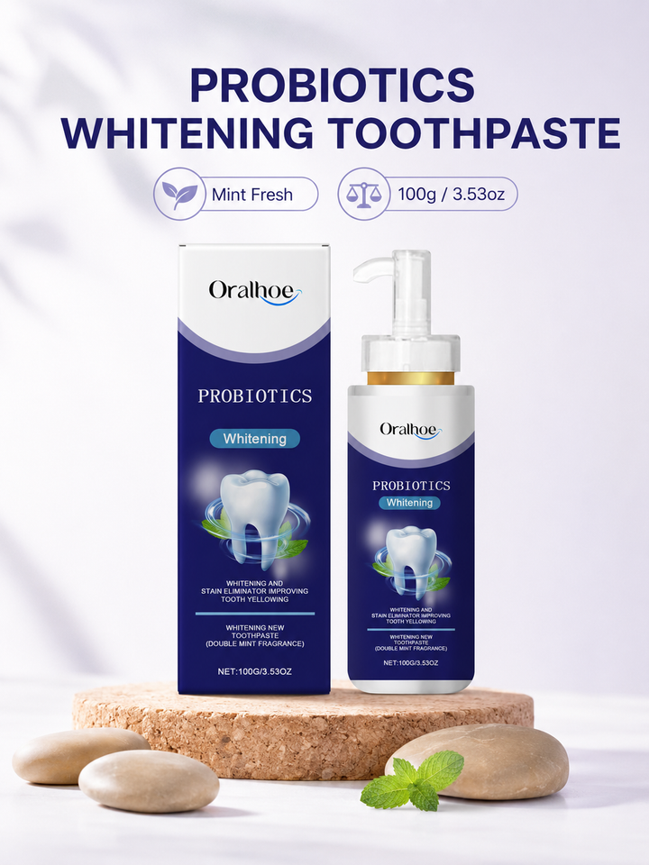 Probiotic Whitening Toothpaste — Whiter Teeth, Healthier