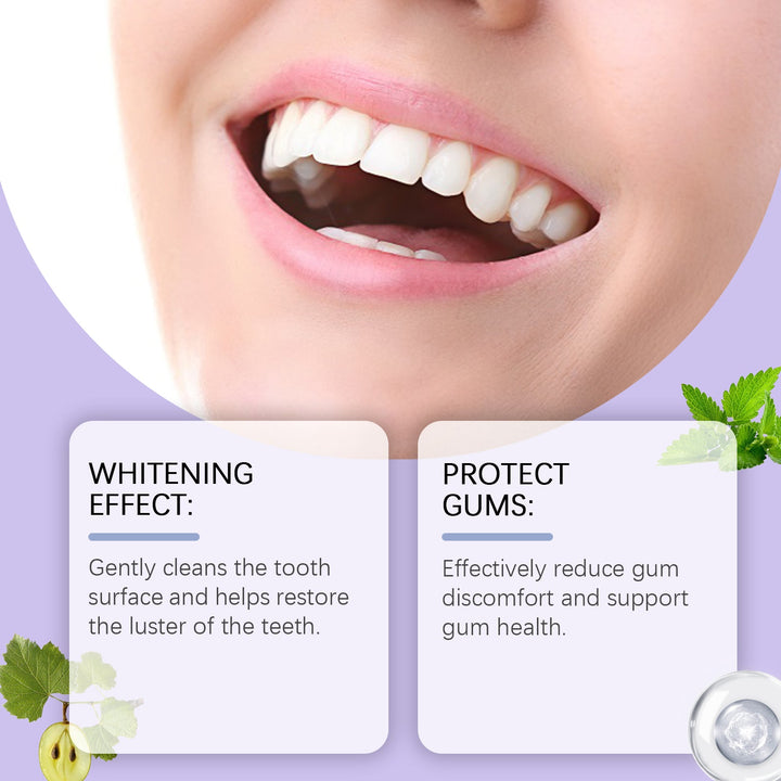 Purple Tooth Powder for Gentle Surface-Stain Brightening