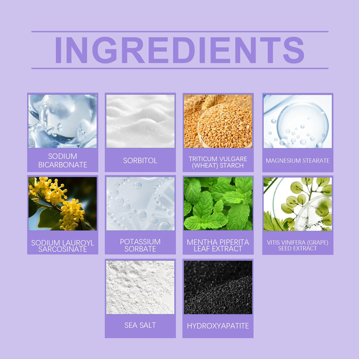 Purple Tooth Powder for Gentle Surface-Stain Brightening