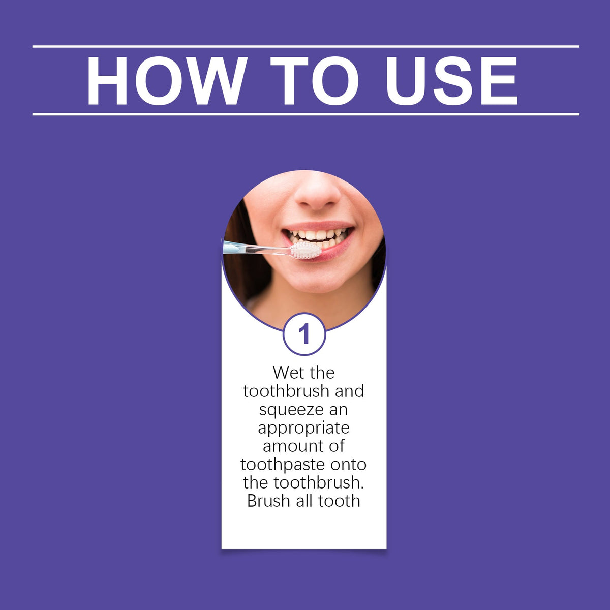 Purple Brightening Toothpaste for Yellow-Toned Teeth