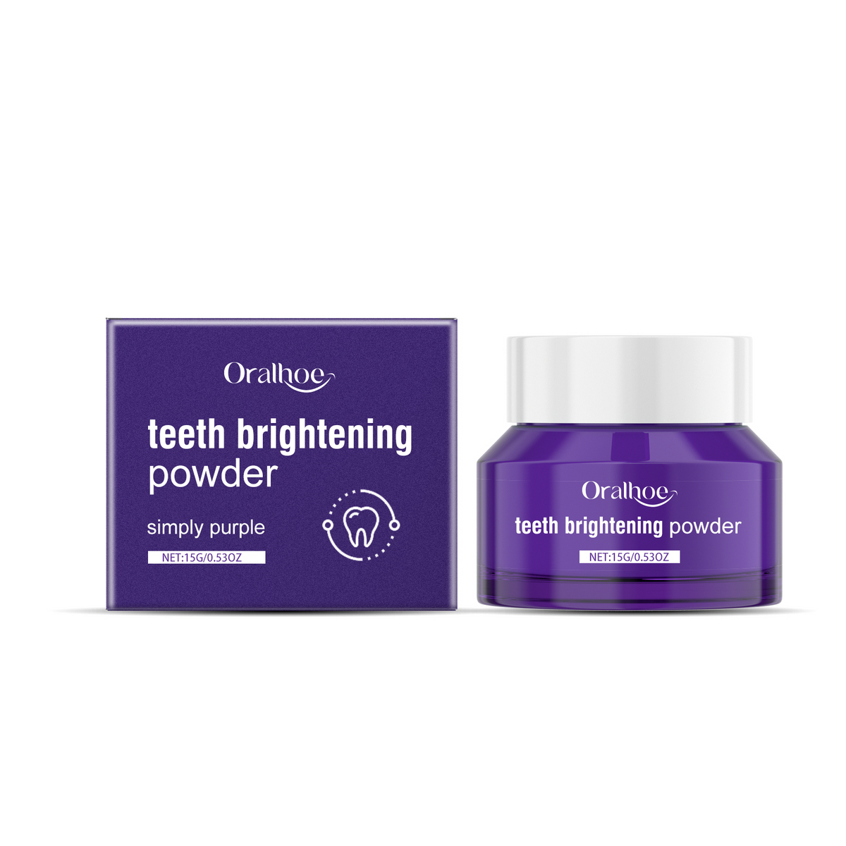 Purple Tooth Powder for Fresher Breath & Brighter Teeth