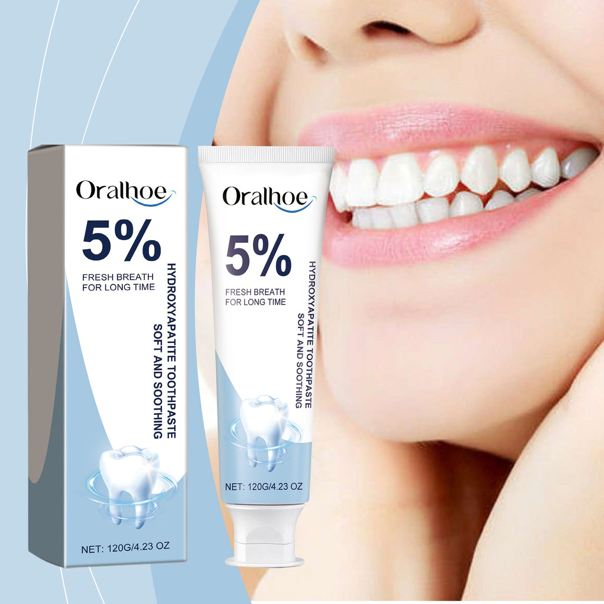 Hydroxyapatite Toothpaste for Gentle Whitening & Fresh Breath
