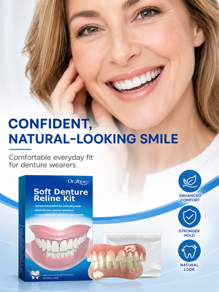 Soft Denture Reline Kit — Custom Fit, No Adhesive Needed