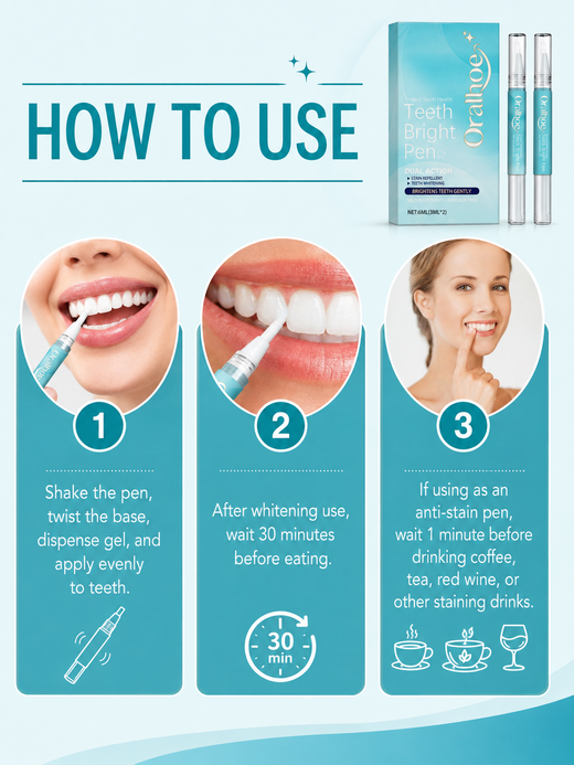 Teeth Whitening Brush Pen — Brighter Smile in Minutes