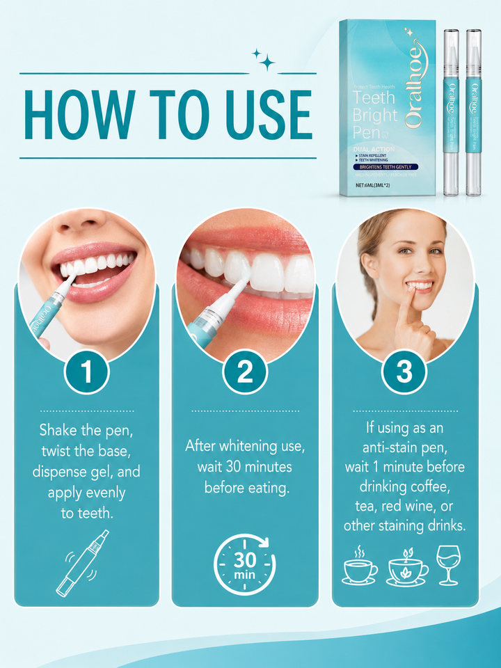 Teeth Whitening Brush Pen — Brighter Smile in Minutes