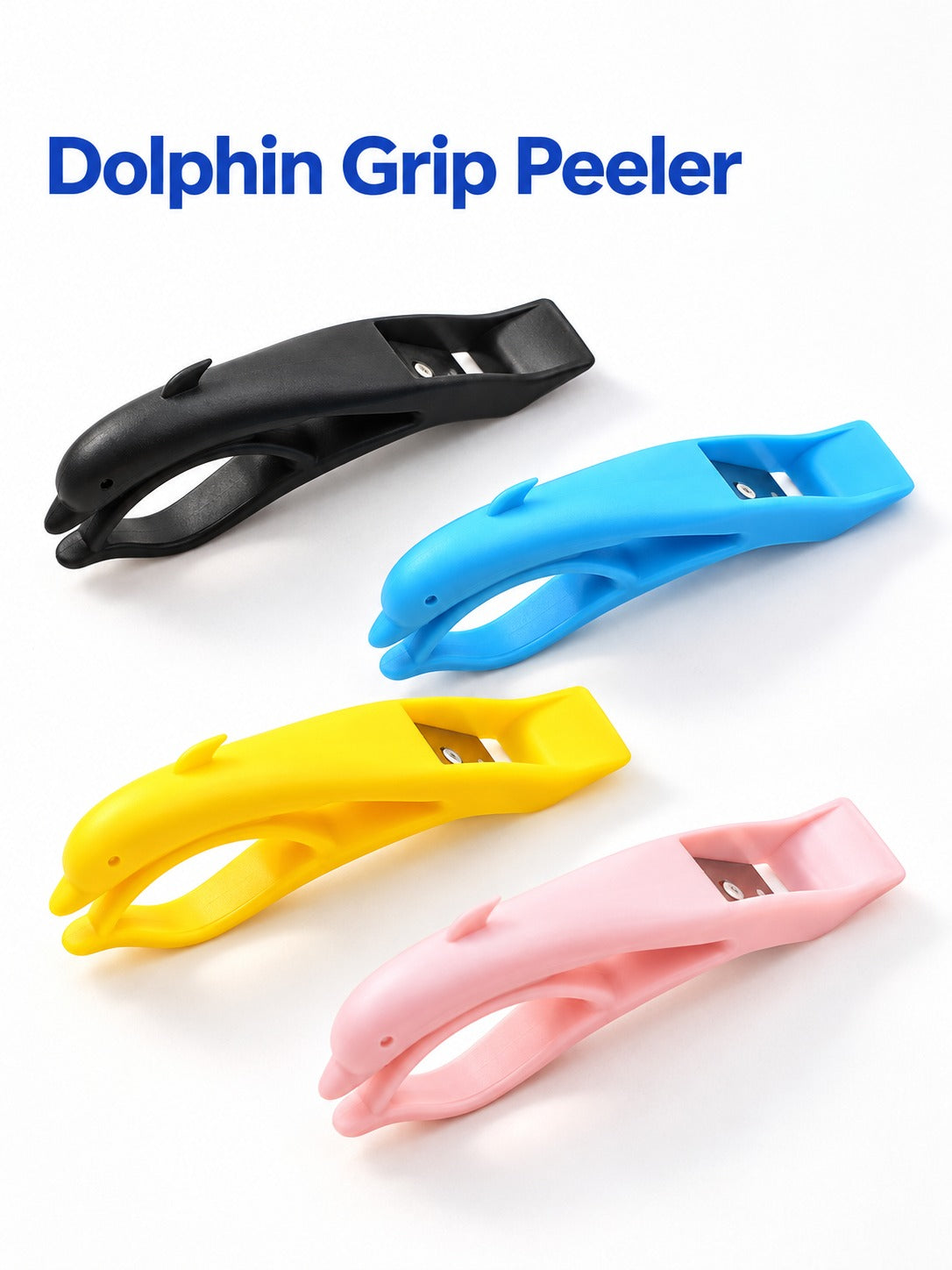 Orange Peeler Fruit Peeler with Dolphin Grip Handle