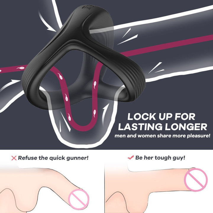 Silicone Male Ring Set for Longer-Lasting Pleasure