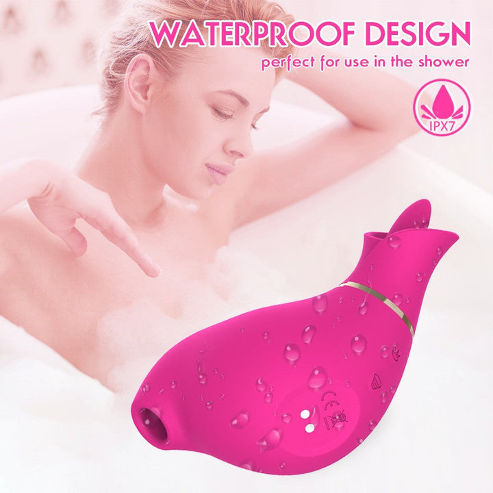 Couples Suction Pleasure Massager With Tongue-Licking Modes